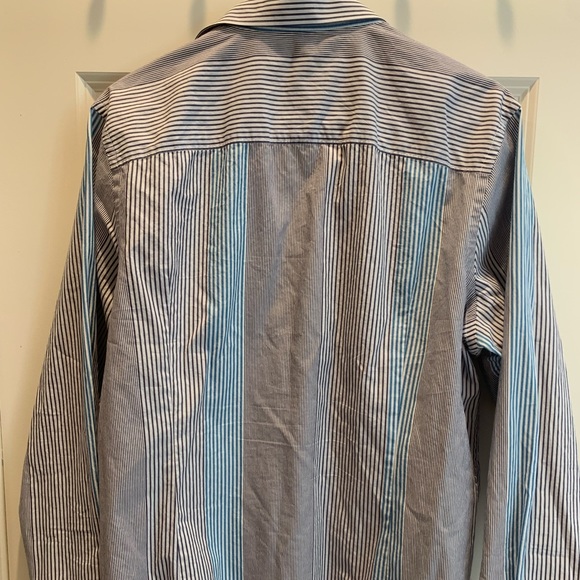 Perry Ellis long sleeve mens button up shirt size large - Picture 2 of 6